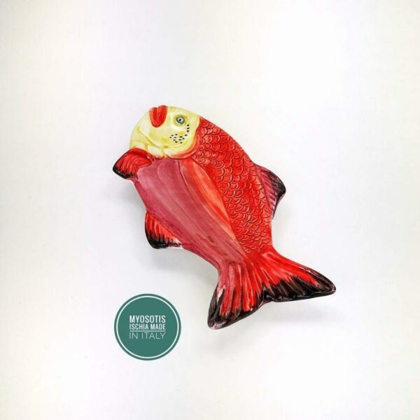 Poggia mestolo Pesce rosso - Myosotis Ceramiche